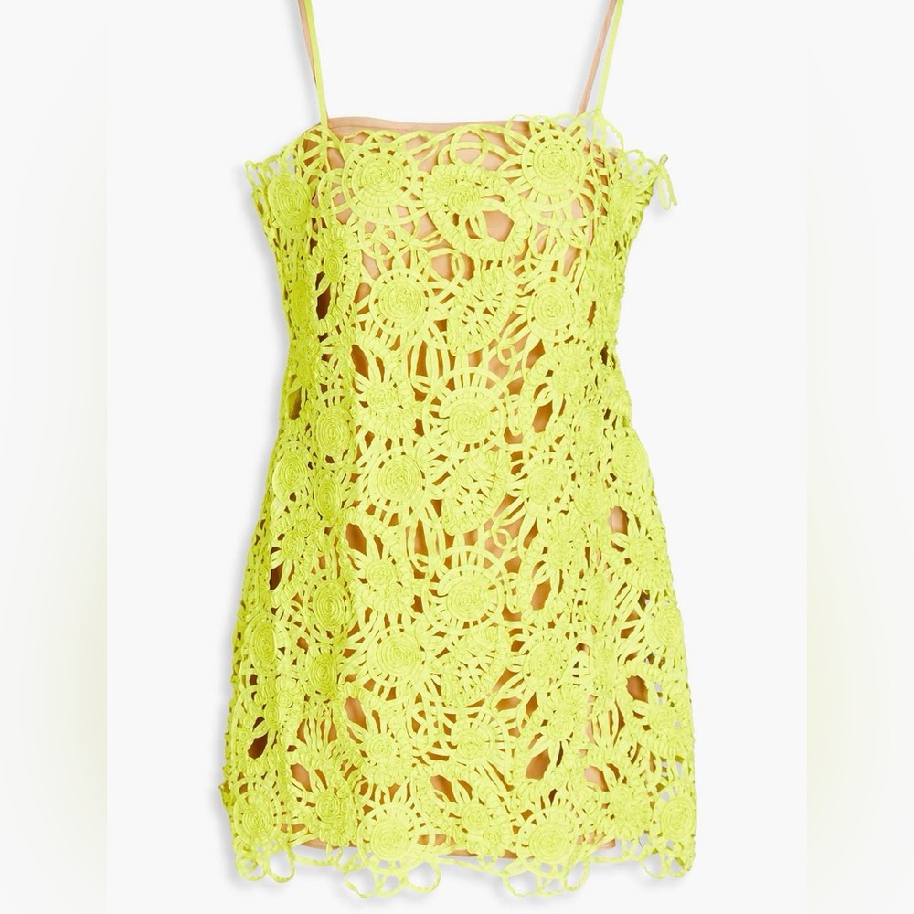 NWT Cult Gaia Shaunez crochet mini dress
